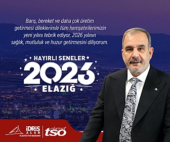 Yeni Yılınız Kutlu Olsun - İdris Alan - Elazığ TSO Başkanı