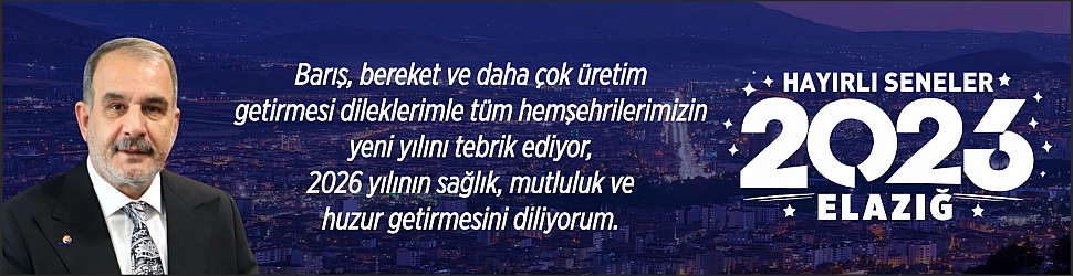 Yeni Yılınız Kutlu Olsun - İdris Alan - Elazığ TSO Başkanı