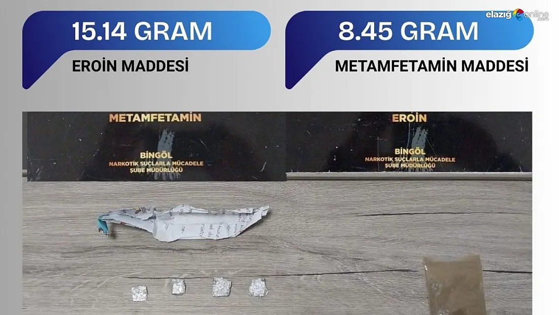 Bingöl'de uyuşturucu operasyonu