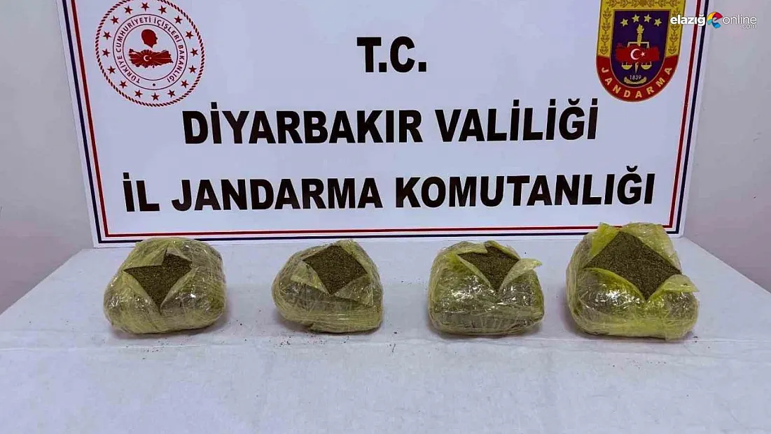 Diyarbakır'da uyuşturucu operasyonu: 38 kilo esrar ele geçirildi