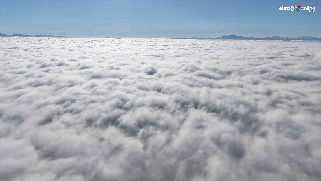 Elazığ’da Sis ve Bulut Şöleni: Dronla Kaydedilen Manzara Mest Etti