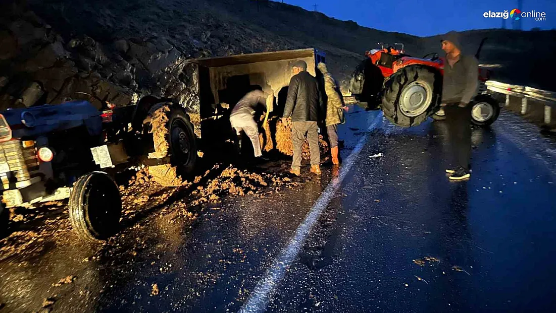 Elazığ Baskil’de Traktör Kazası: Yağışlı Hava Yolda Kazaya Neden Oldu!