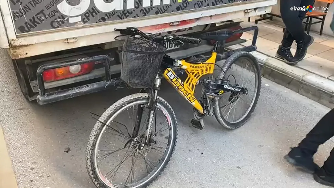 Elazığ'da pikaba çarpan bisikletli yaralandı