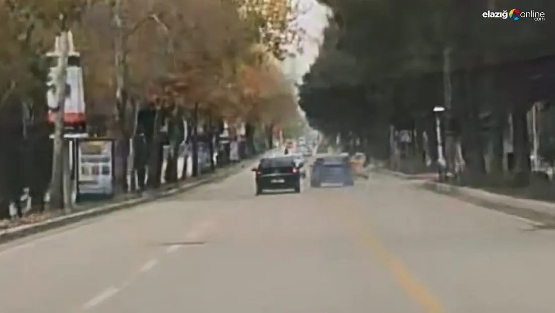 Elazığ'da kural tanımaz sürücü trafikte tehlike saçtı