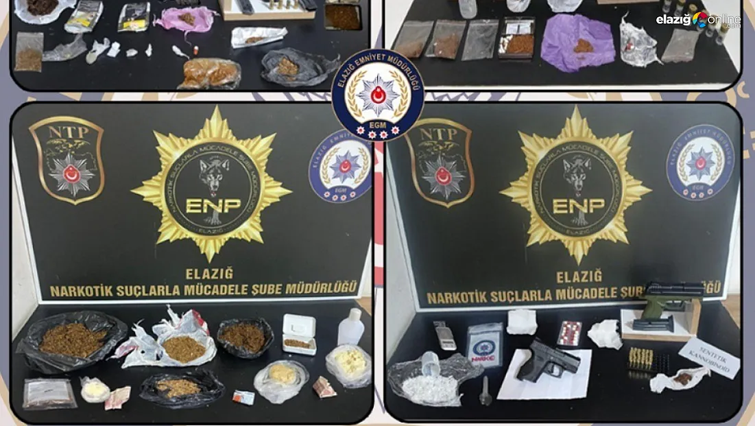 Elazığ’da Uyuşturucu Ticaretine Darbe! 16 Tutuklama Birden