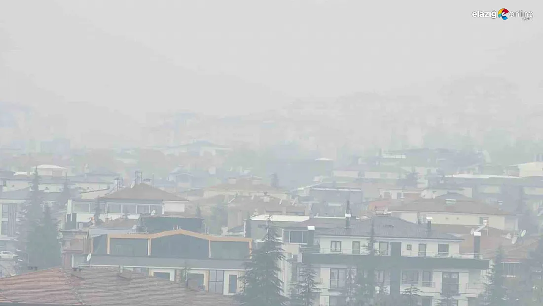 Elazığ'da görüş mesafesi, yer yer 5 metreye kadar düştü