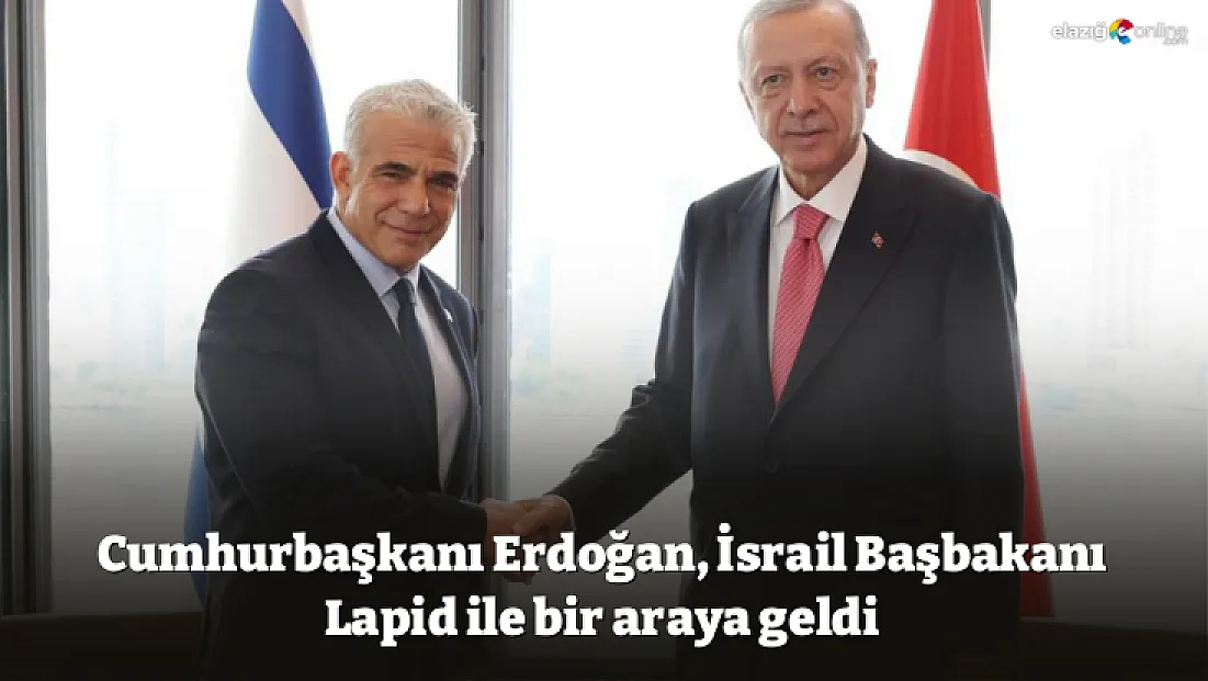 Cumhurbaşkanı Erdoğan, İsrail Başbakanı Lapid ile bir araya geldi