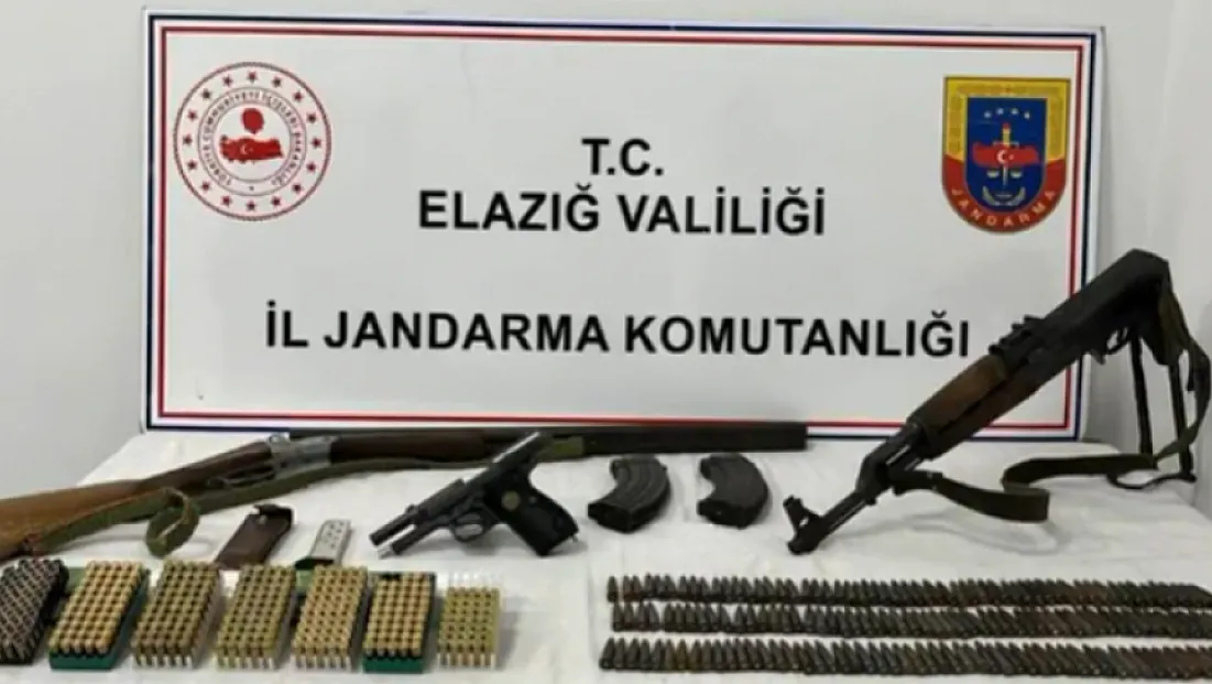 Köy evini cephaneliğe çevirmiş: Elazığ jandarmanın takibi sonuç verdi