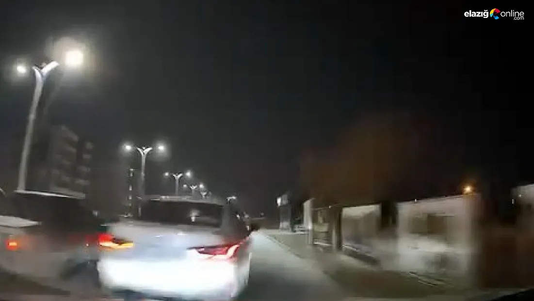 Makas atan sürücü çarpıp kaçtı: Araç kamerası her şeyi kaydetti