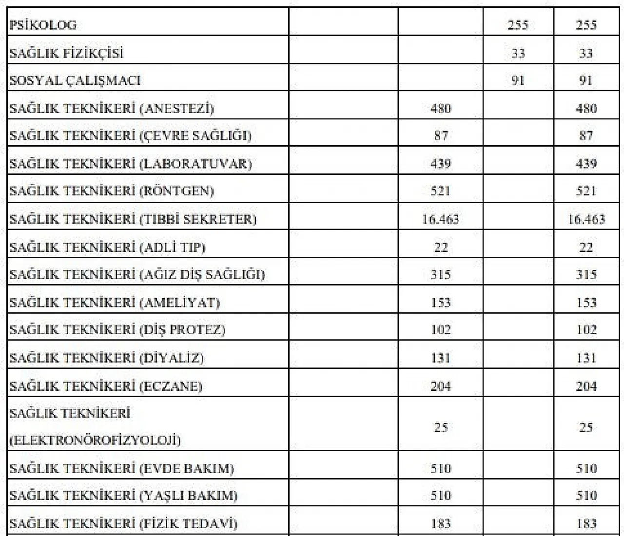 Sözleşmeli personel alım ilanı Resmi Gazete'de