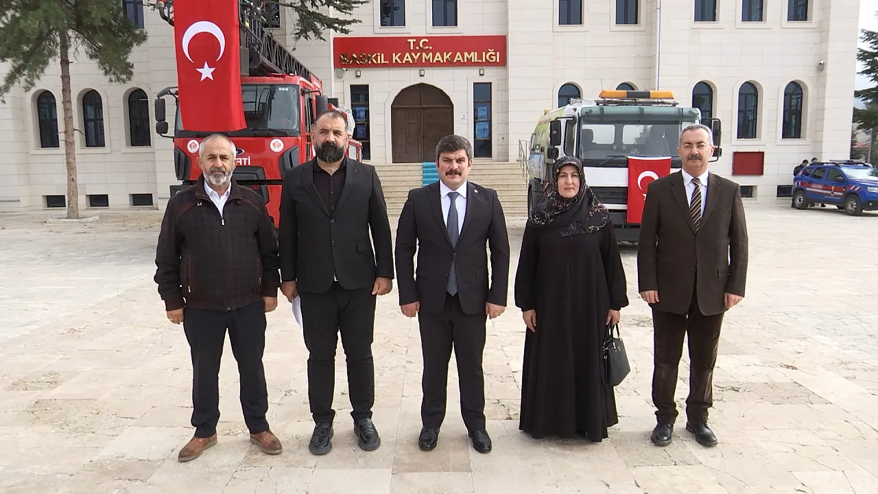 Baskil'de Yangın ve Temizlik Hizmetleri Güçleniyor: Yeni Araçlar Teslim Edildi