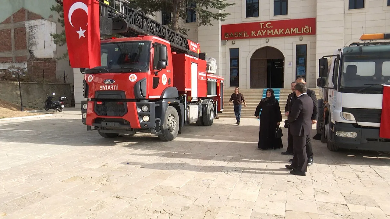 Baskil'de Yangın ve Temizlik Hizmetleri Güçleniyor: Yeni Araçlar Teslim Edildi
