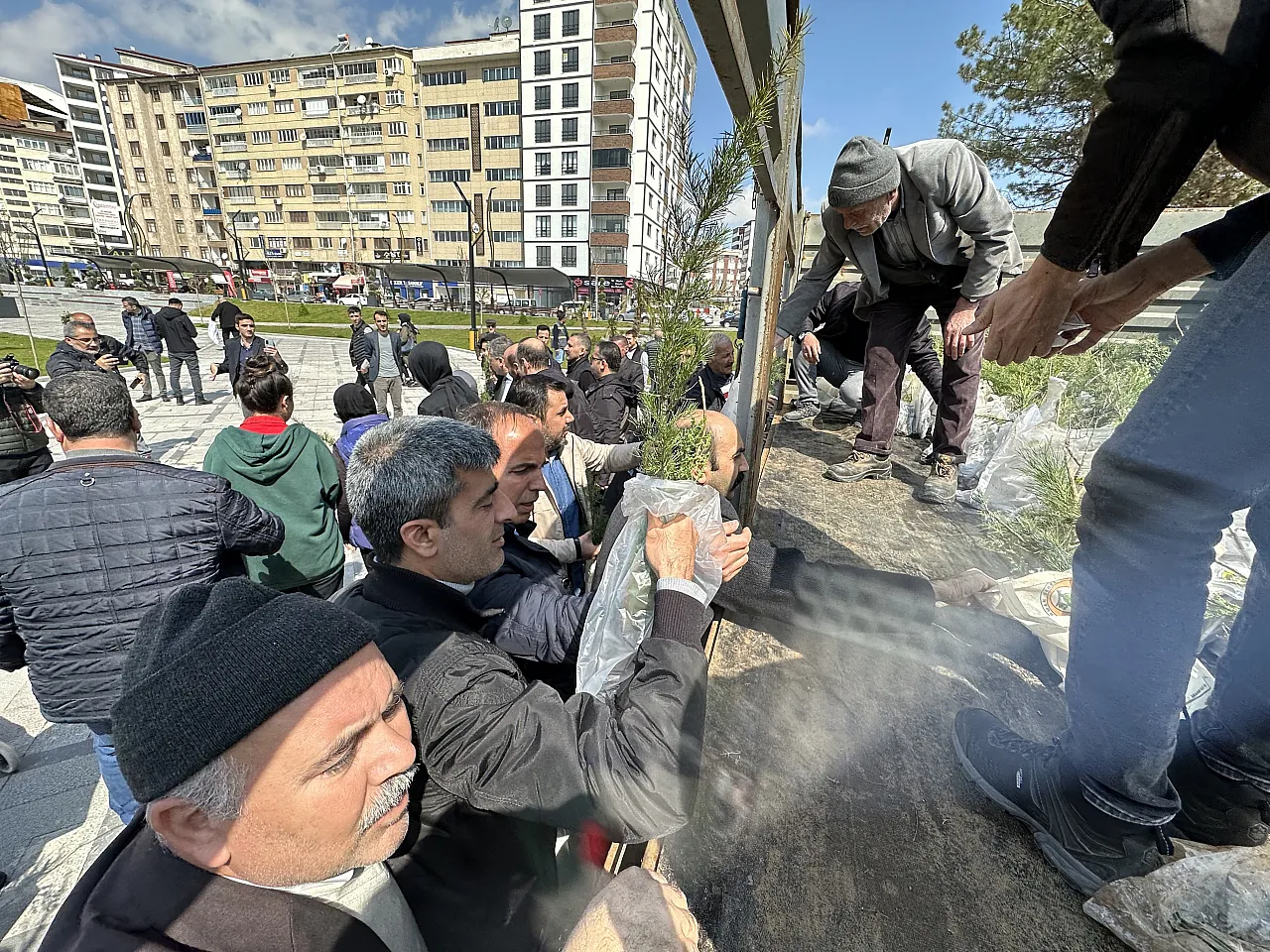 Elazığ'da vatandaşlara 6 bin adet ücretsiz fidan dağıtıldı