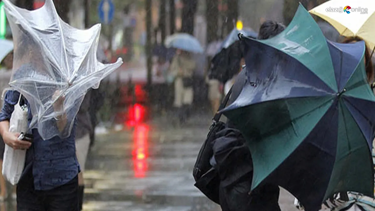Elazığ için meteoroloji'den kritik uyarı: Sağanak yağış ve fırtına geliyor!