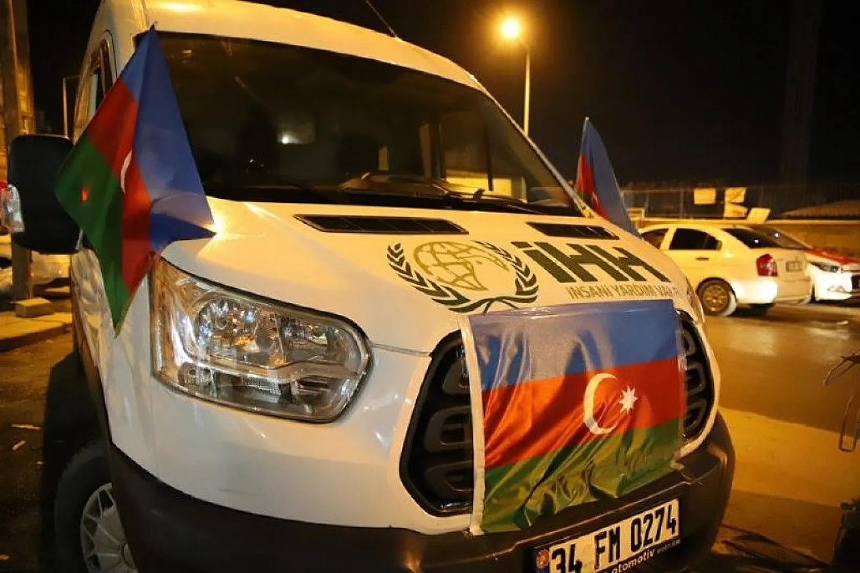 Elazığ'dan Azerbaycan'a 100 araçla destek konvoyu