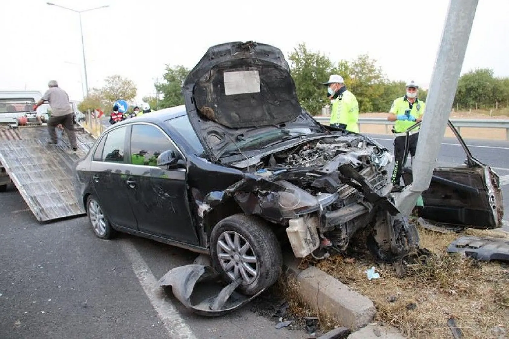 Meydana gelen trafik kazasında 1 kişi hayatını kaybetti