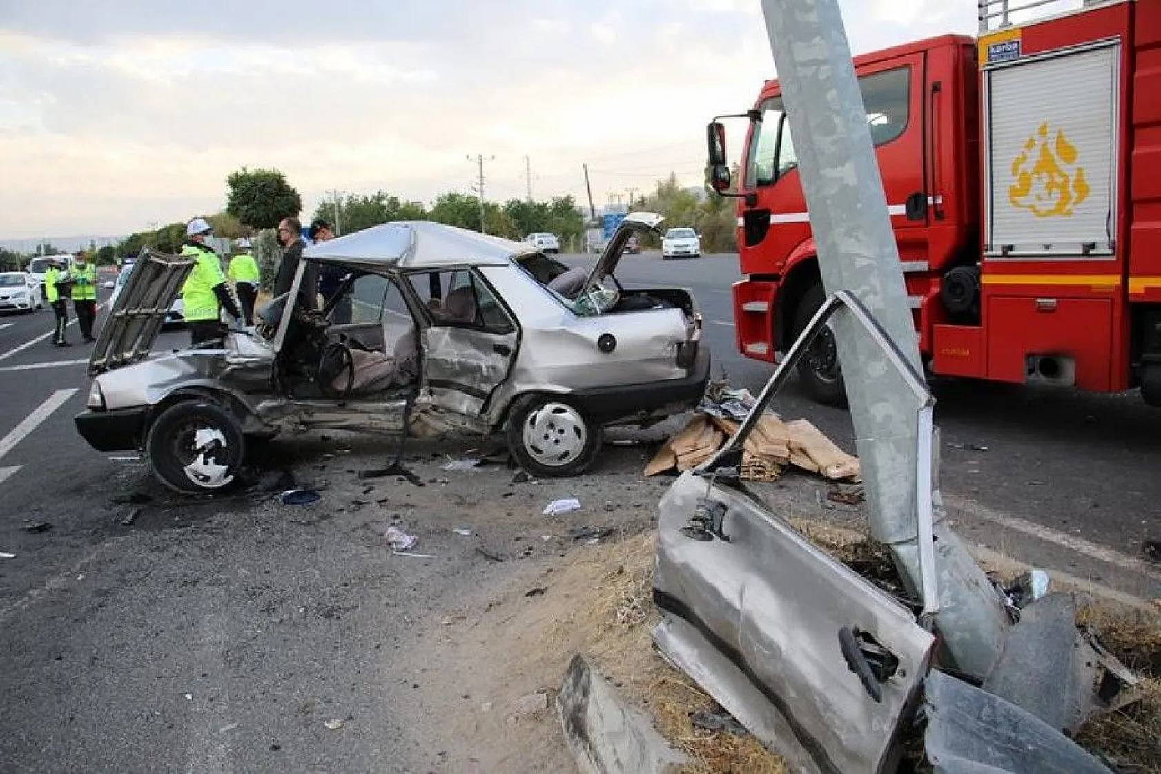 Meydana gelen trafik kazasında 1 kişi hayatını kaybetti