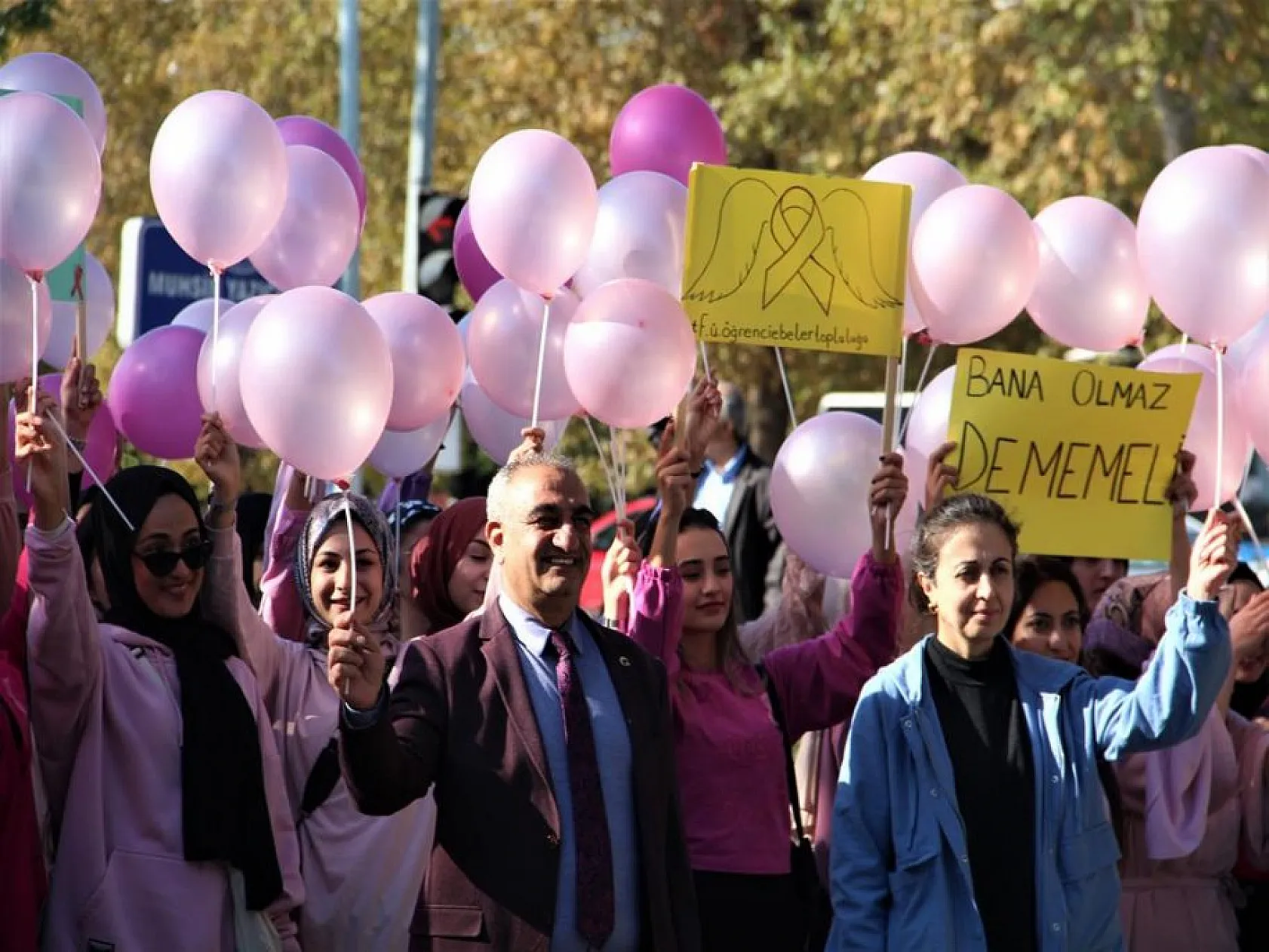 Elazığ'da 'Meme Kanseri Farkındalık' yürüyüşü