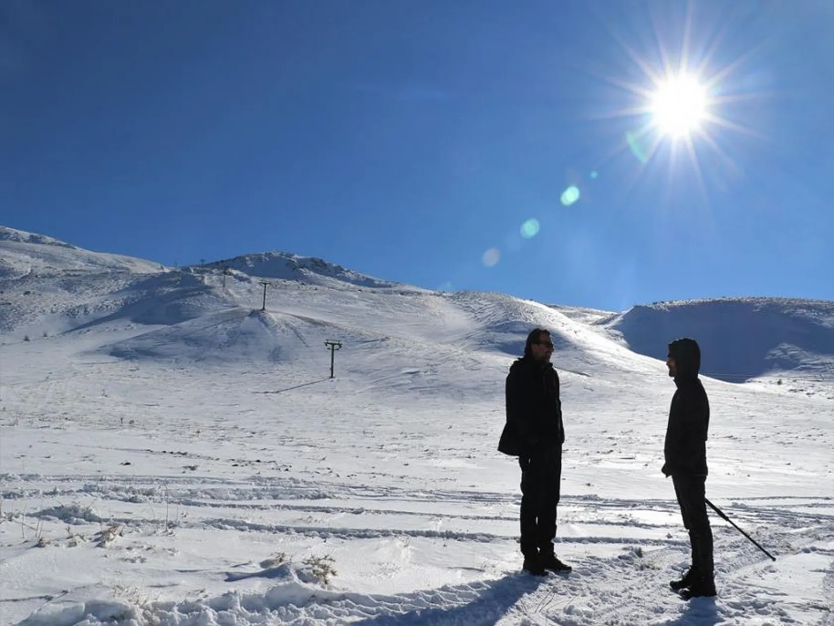 Hazar Gölü manzarası ile dikkat çeken Hazarbaba Kayak Merkezi, sezona hazırlanıyor