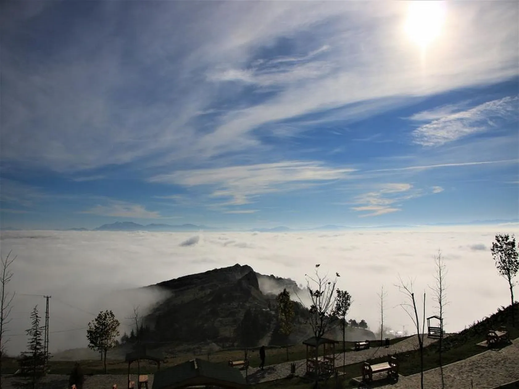 Elazığ sis denizinde kayboldu, eşsiz görüntüler oluştu