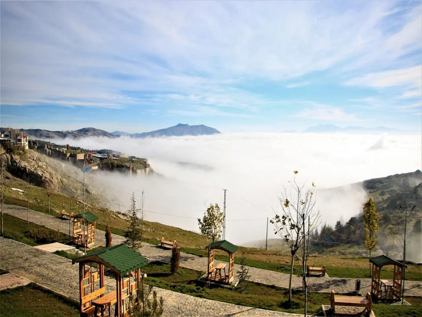 Elazığ sis denizinde kayboldu, eşsiz görüntüler oluştu