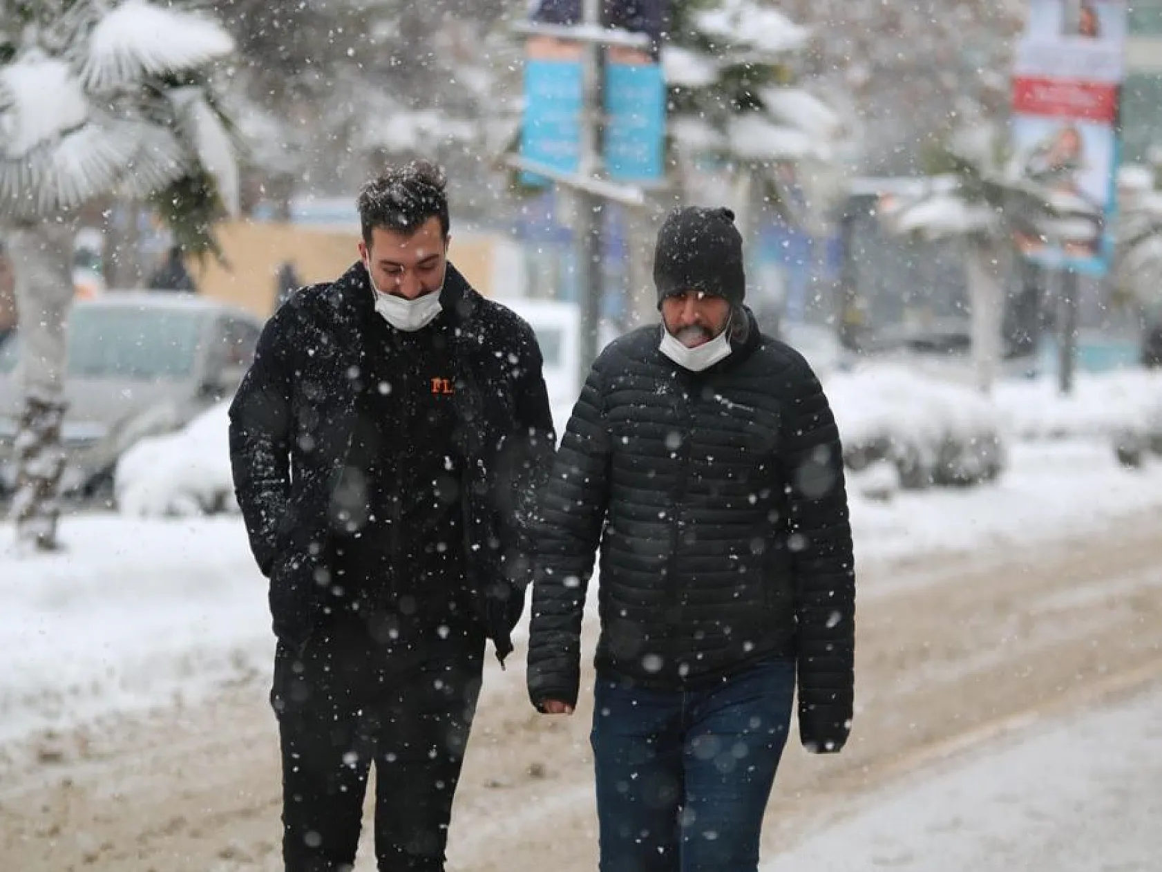 Elazığlılar karın gelişini sevinçle karşıladı