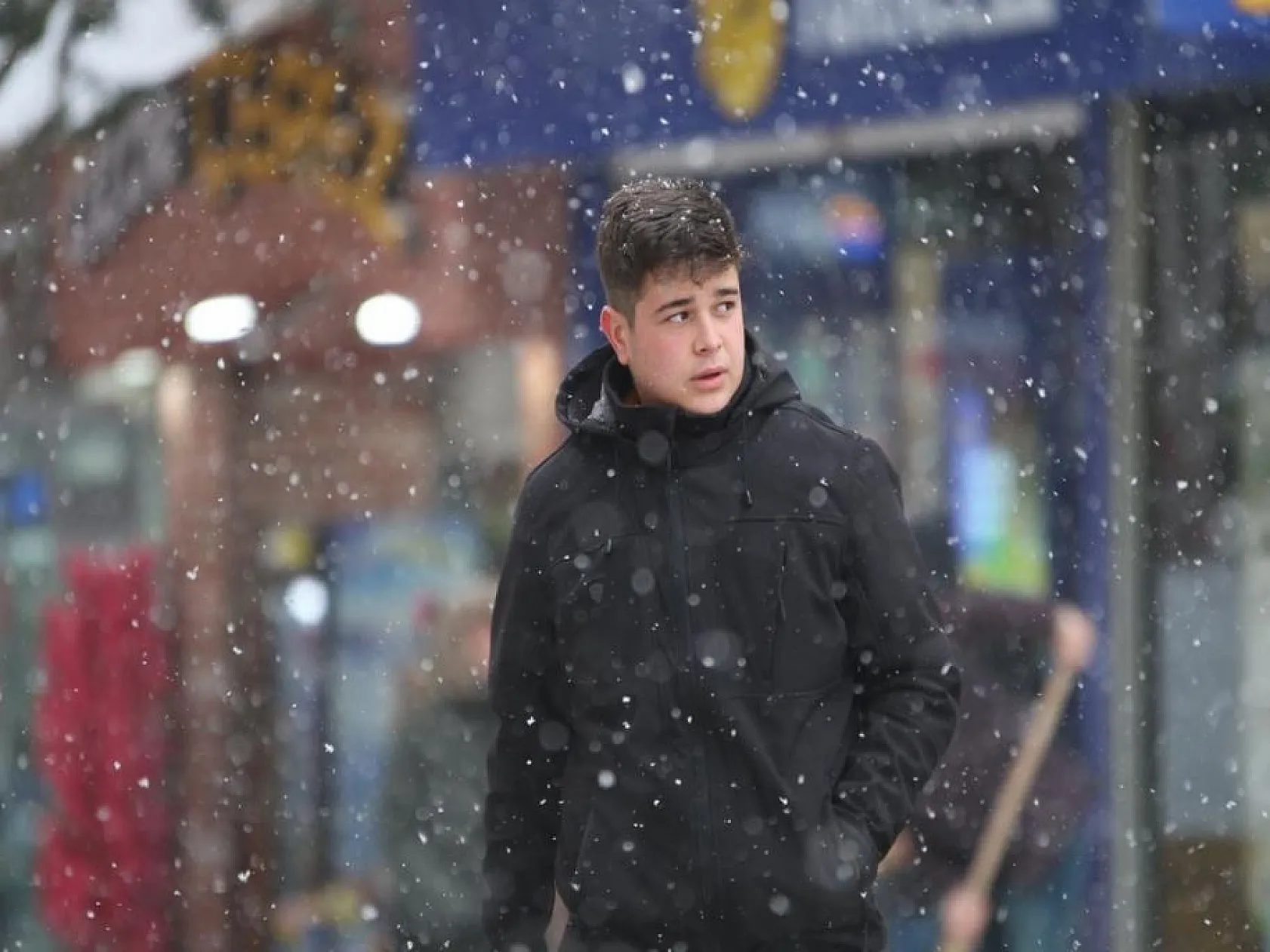 Elazığlılar karın gelişini sevinçle karşıladı