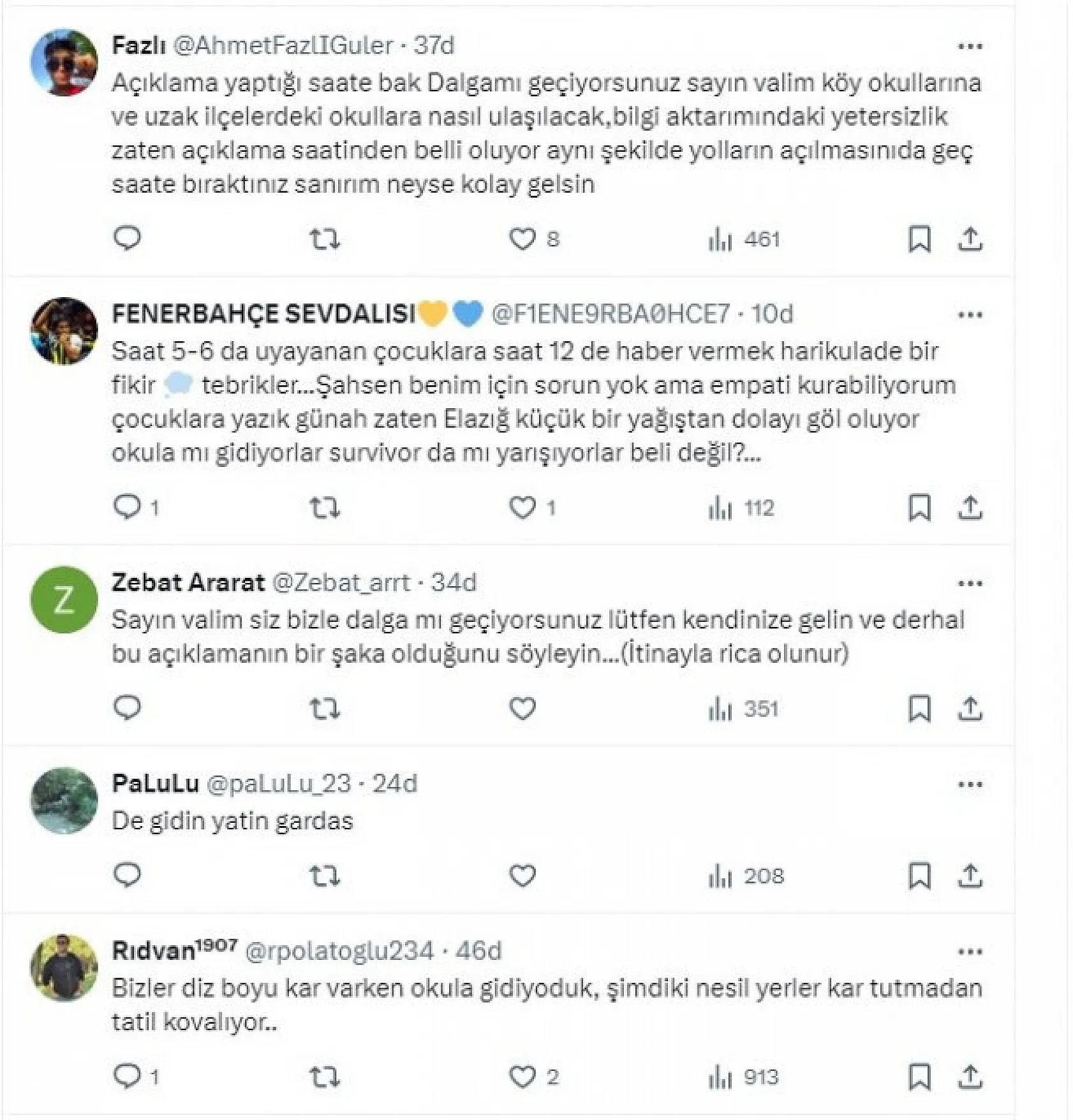 Elazığ'daki Öğrencilerden Kar Tatili Tepkisi: Sosyal Medya Yangın Yeri!