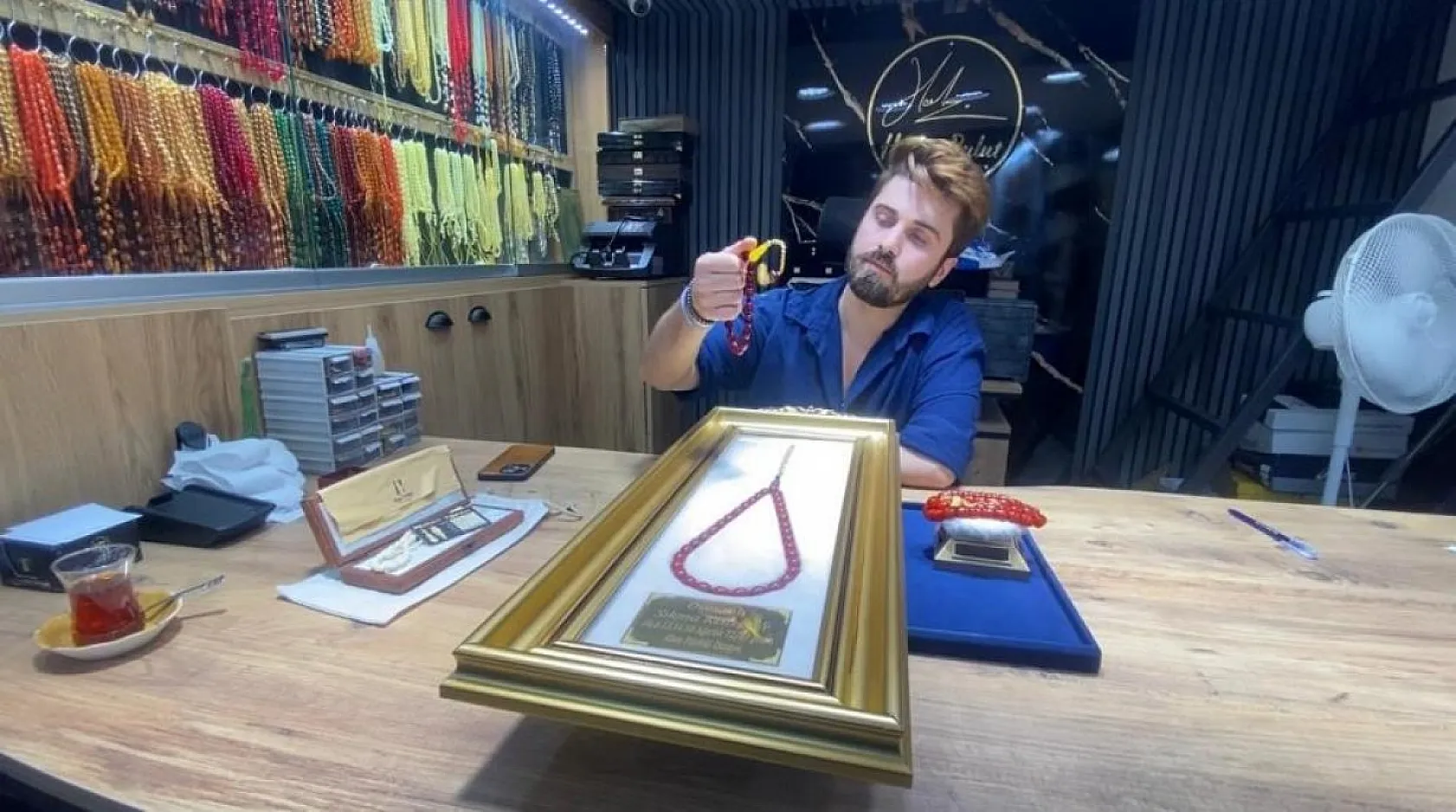 Elazığ'da El Yapımı, Altın Püsküllü Osmanlı Tespihler Göz Kamaştırıyor!