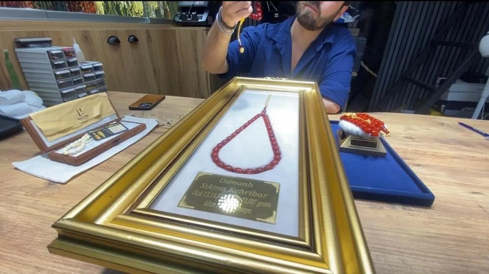 Elazığ'da El Yapımı, Altın Püsküllü Osmanlı Tespihler Göz Kamaştırıyor!