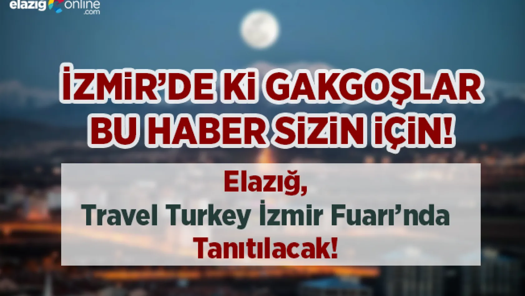 Elazığ İzmir'de Tanıtılacak