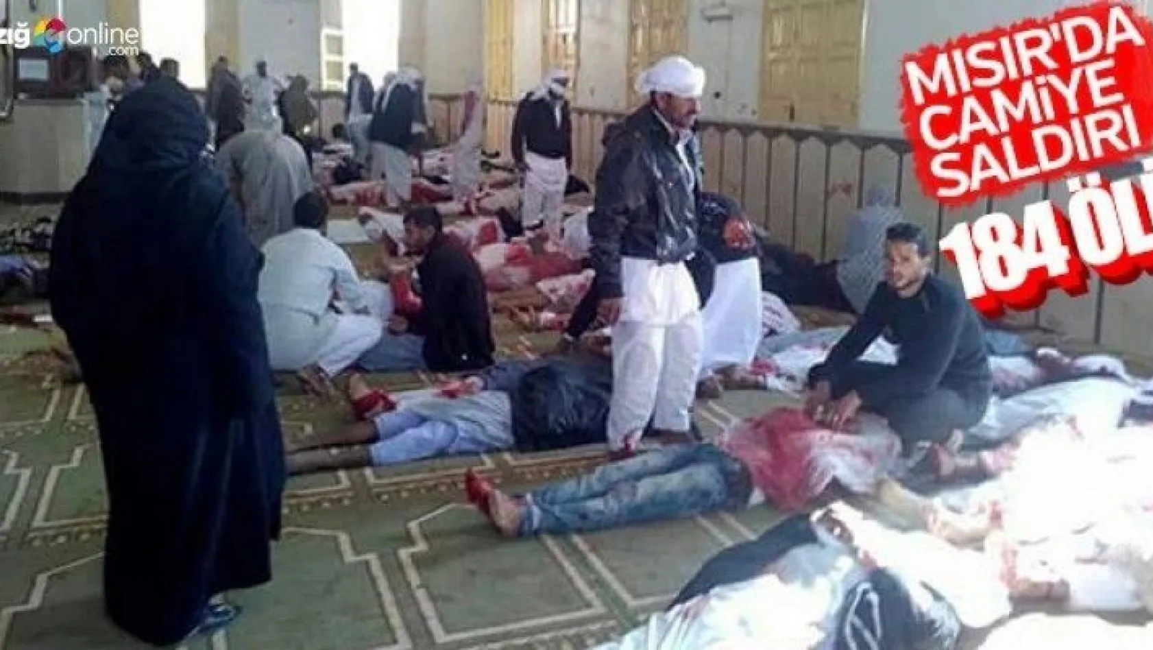 Mısır'da camiye bombalı saldırı: 184 ölü