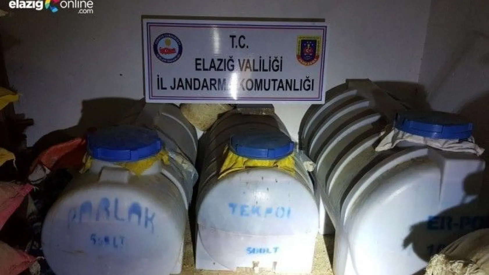 Elazığ'da 2 bin 270 litre kaçak içki ele geçirildi!