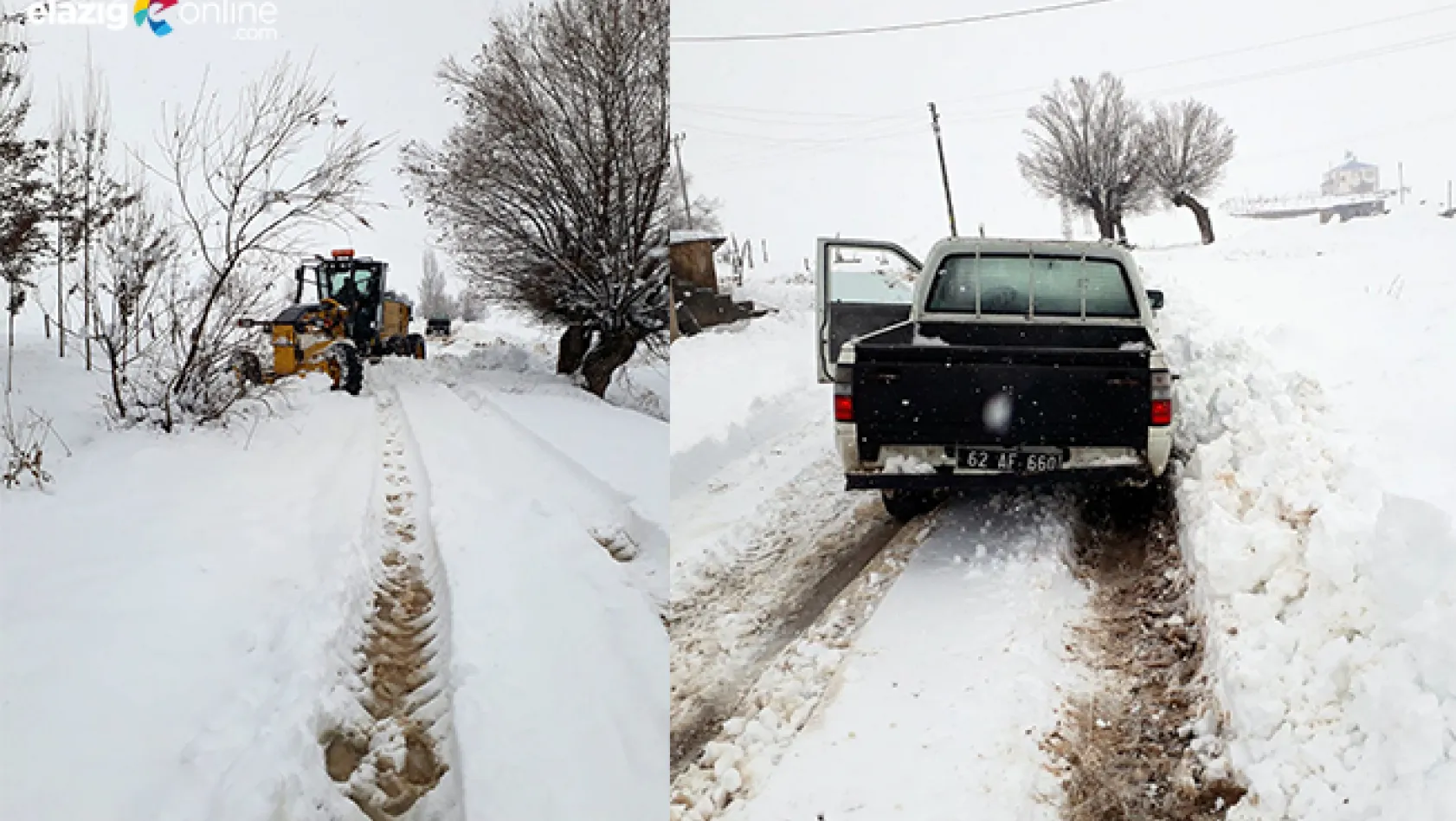 Tunceli'de 47 Köy Yolu Kar Nedeniyle Ulaşıma Kapandı