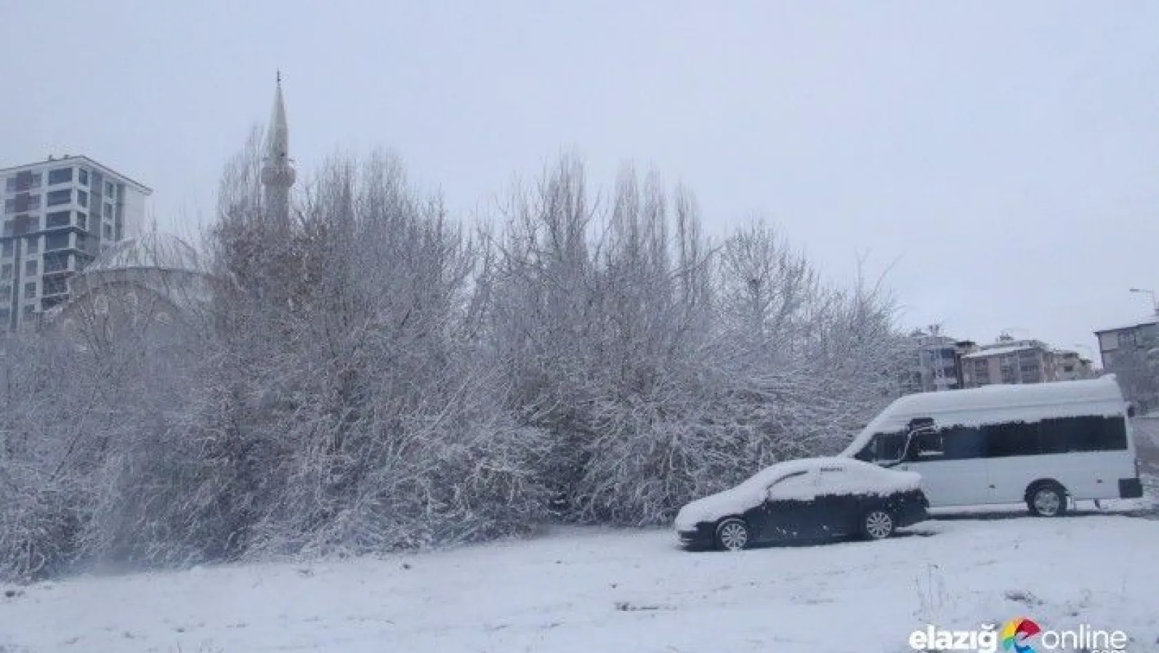 Elazığ'da kar 179 köy yolunu kapattı, 8 ilçede okullar tatil edildi