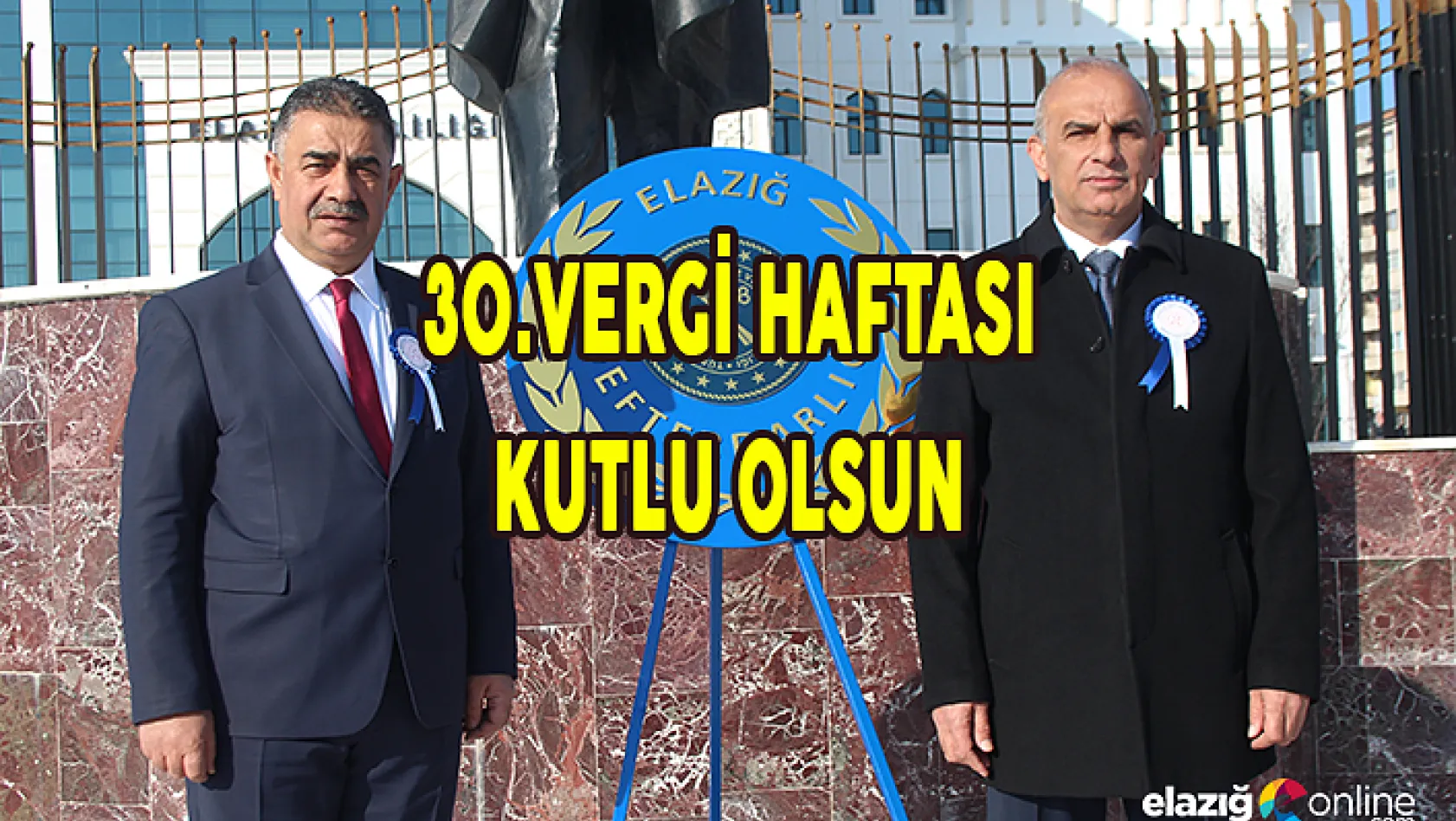 Vergi Haftası etkinlikleri kapsamında Atatürk anıtına çelenk bırakıldı