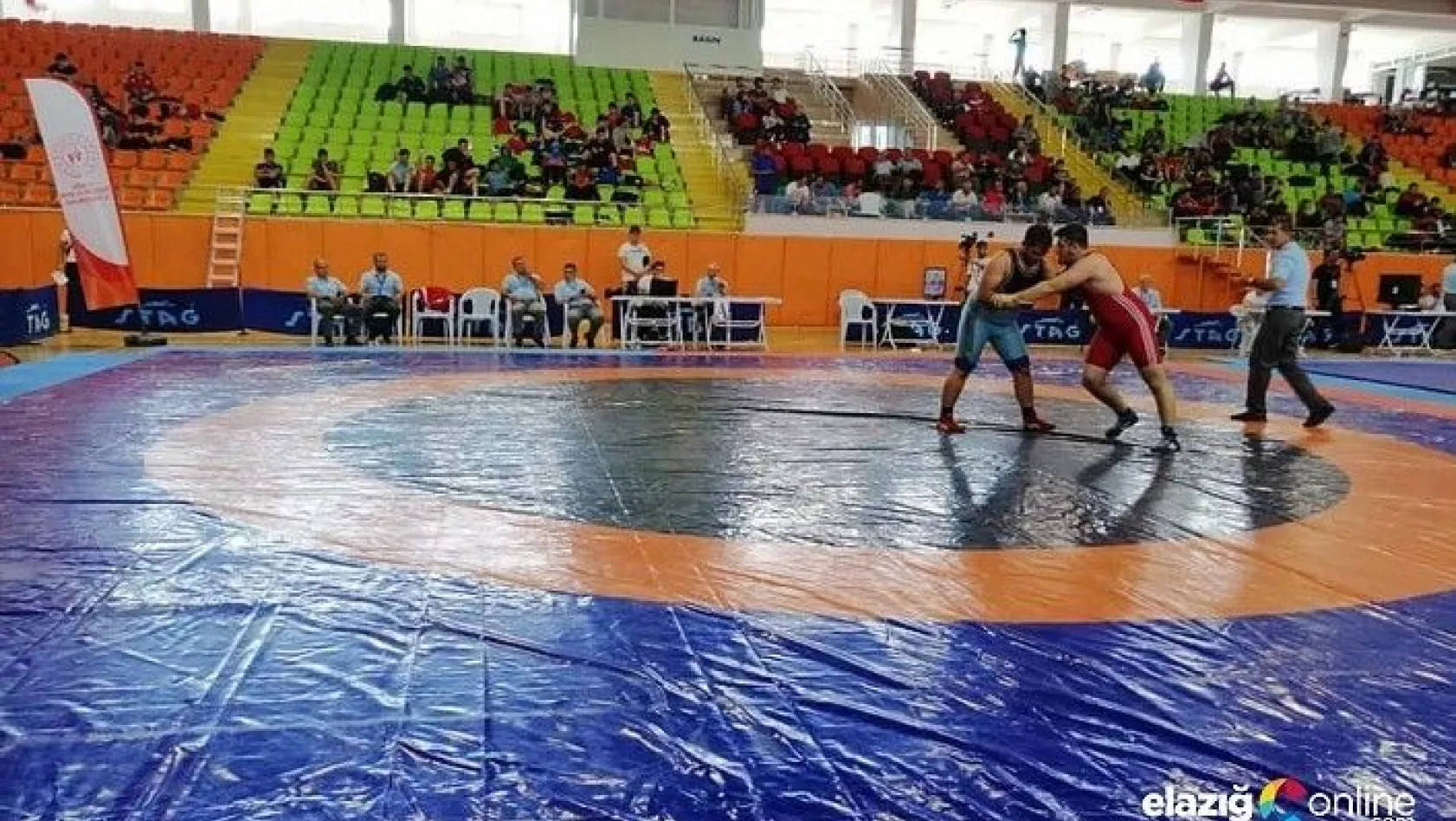 Güreş Türkiye Şampiyonası Elazığ'da başladı