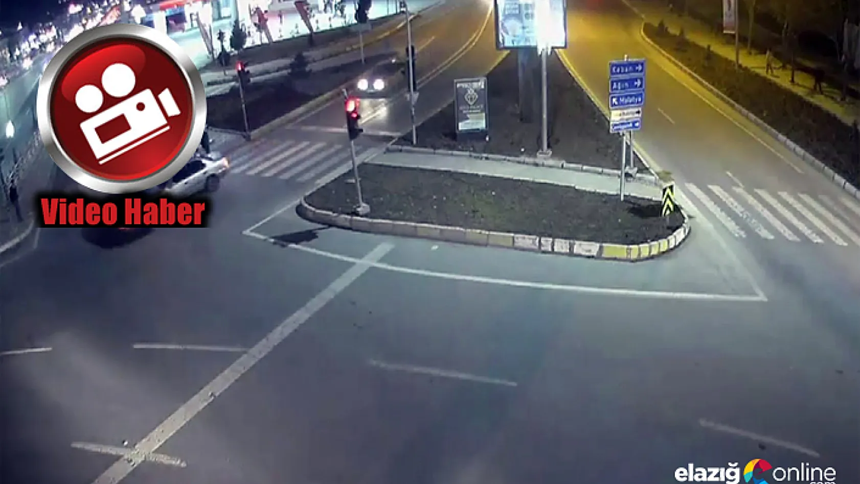 Elazığ ve Bingöl'de trafik kazaları kameraya yansıdı