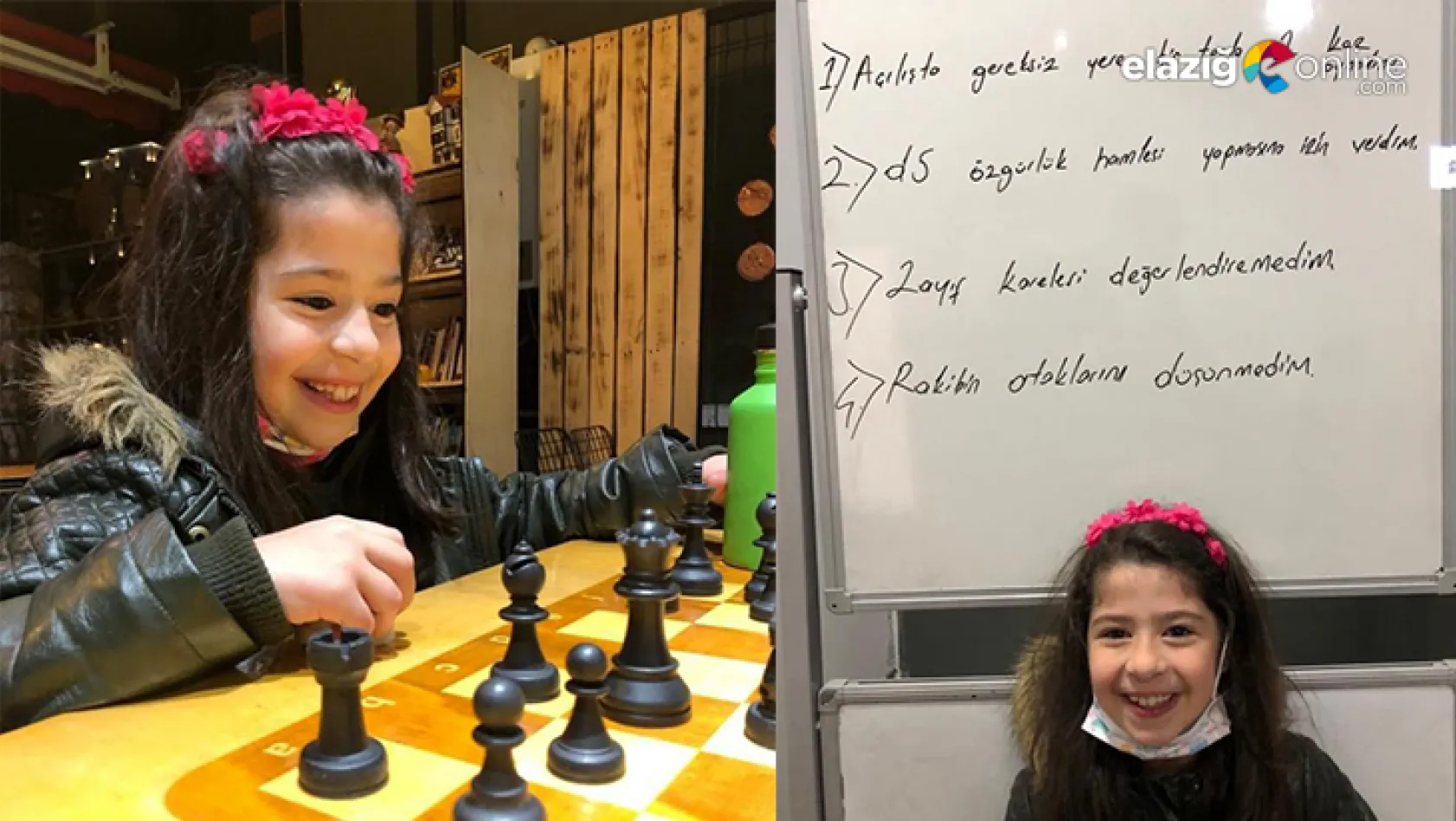 7 yaşındaki Elazığlı Azra satranç milli takımına seçildi
