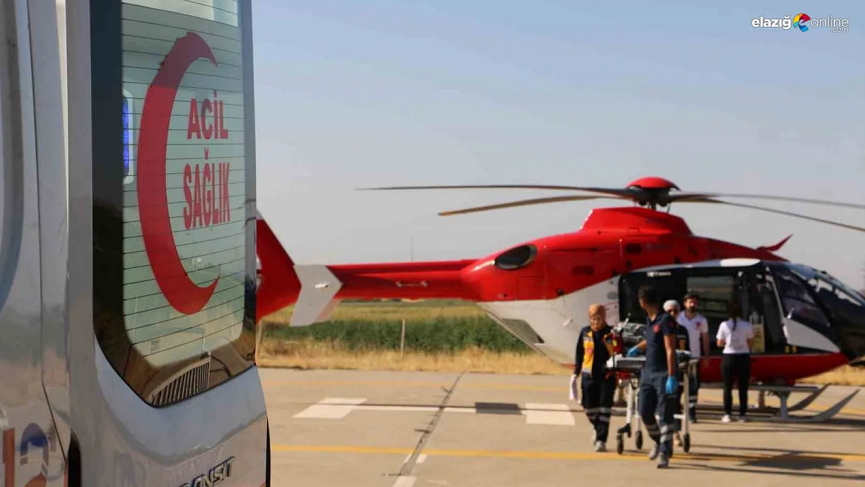 Ambulans helikopter 2,5 yaşındaki Eda için havalandı