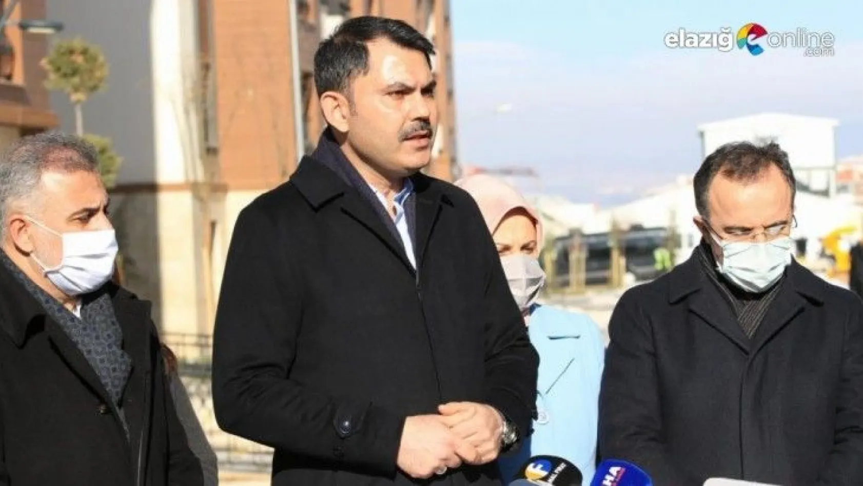 Bakan Murat Kurum Elazığ'da açıklamalarda bulundu