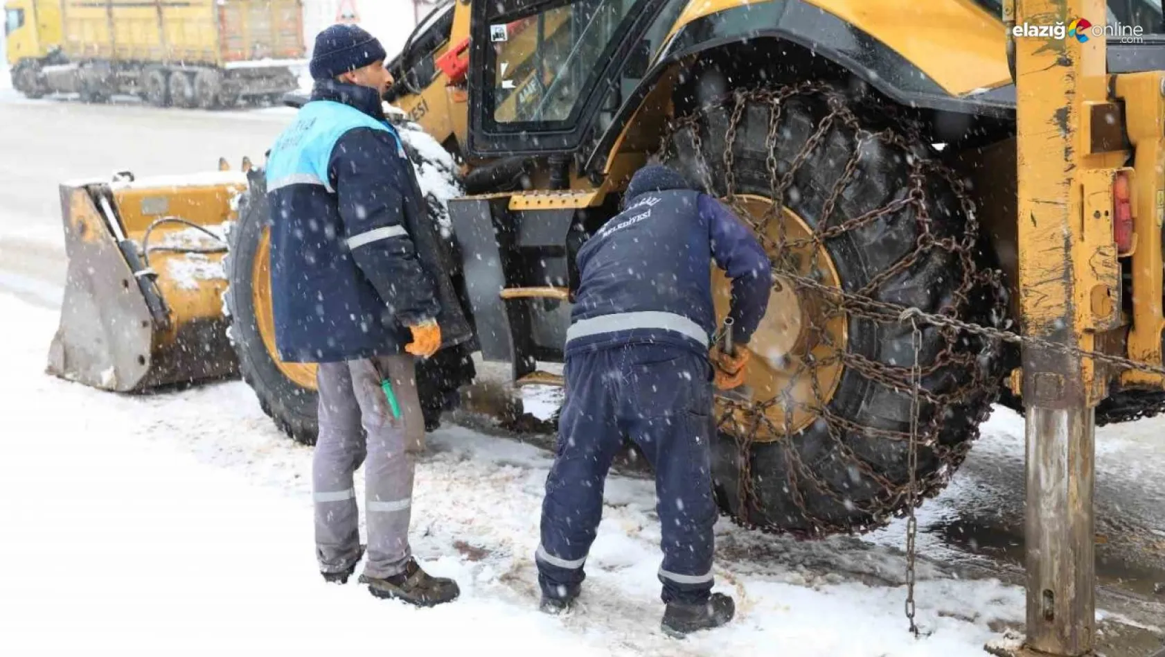 Battalgazi Belediyesi'nin karla mücadele çalışması başladı