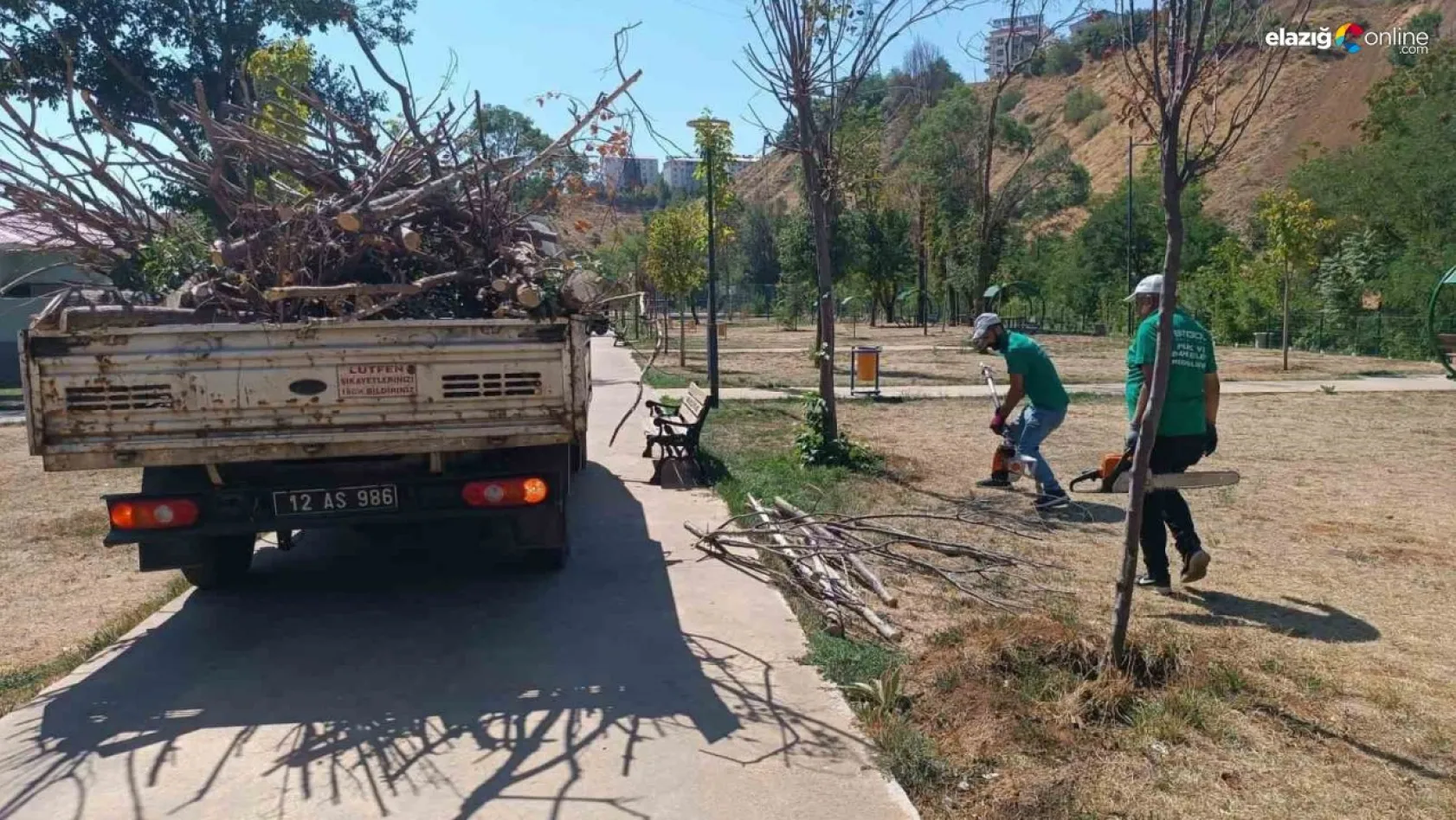 Bingöl Belediyesi, park ve bahçelerde bakım onarım çalışması başlattı