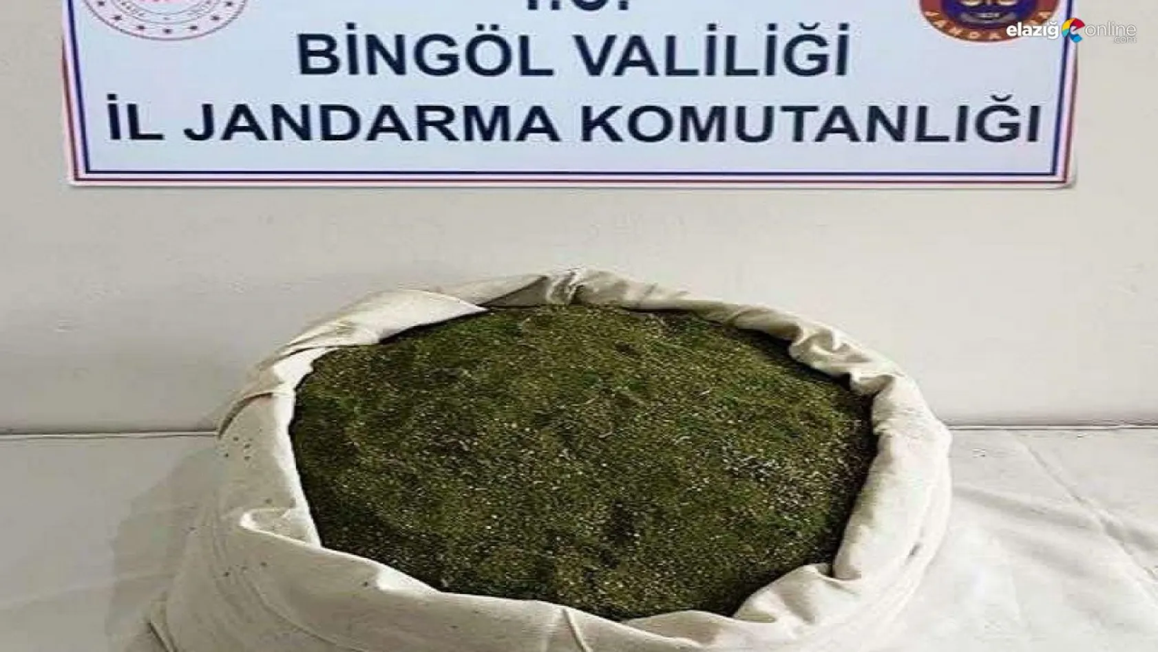 Bingöl'de 21 kilo toz esrar ele geçirildi