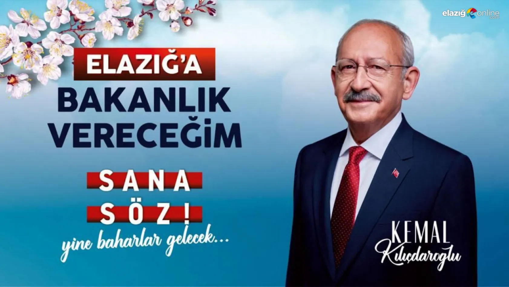 CHP Genel Başkanı Kılıçdaroğlu 'Elazığ'a Bakanlık' sözünü yineledi!