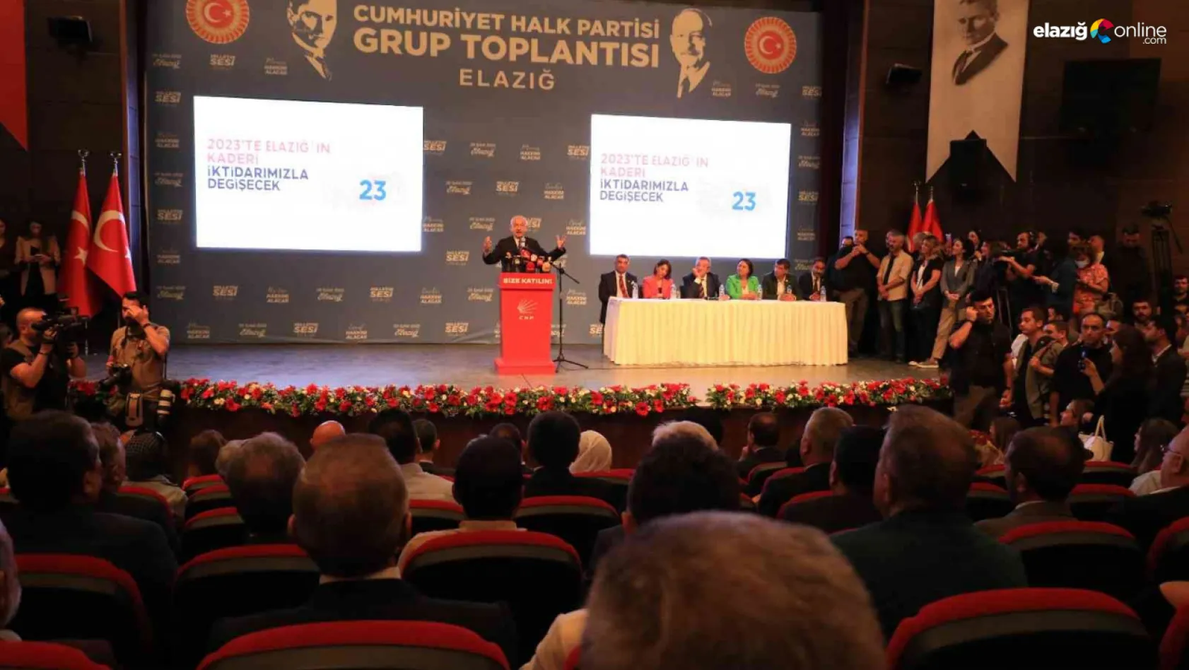 Genel Başkan Kemal Kılıçdaroğlu, partisinin Elazığ'daki grup toplantısına katıldı