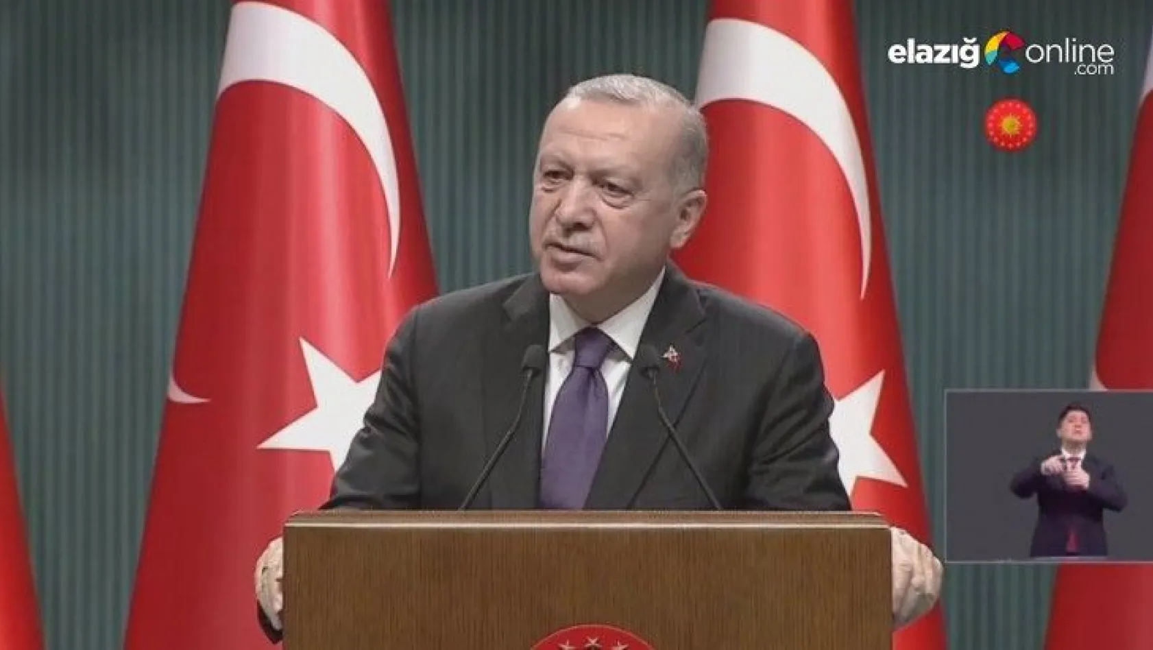 Cumhurbaşkanı Erdoğan, Basın açıklamasında Elazığ'a geniş yer ayırdı