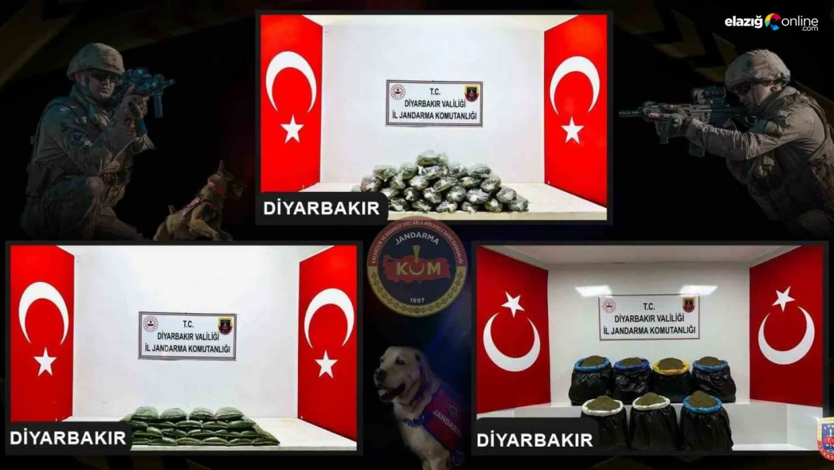 Diyarbakır'da narko terör operasyonu: 150 kilo toz esrar ele geçirildi