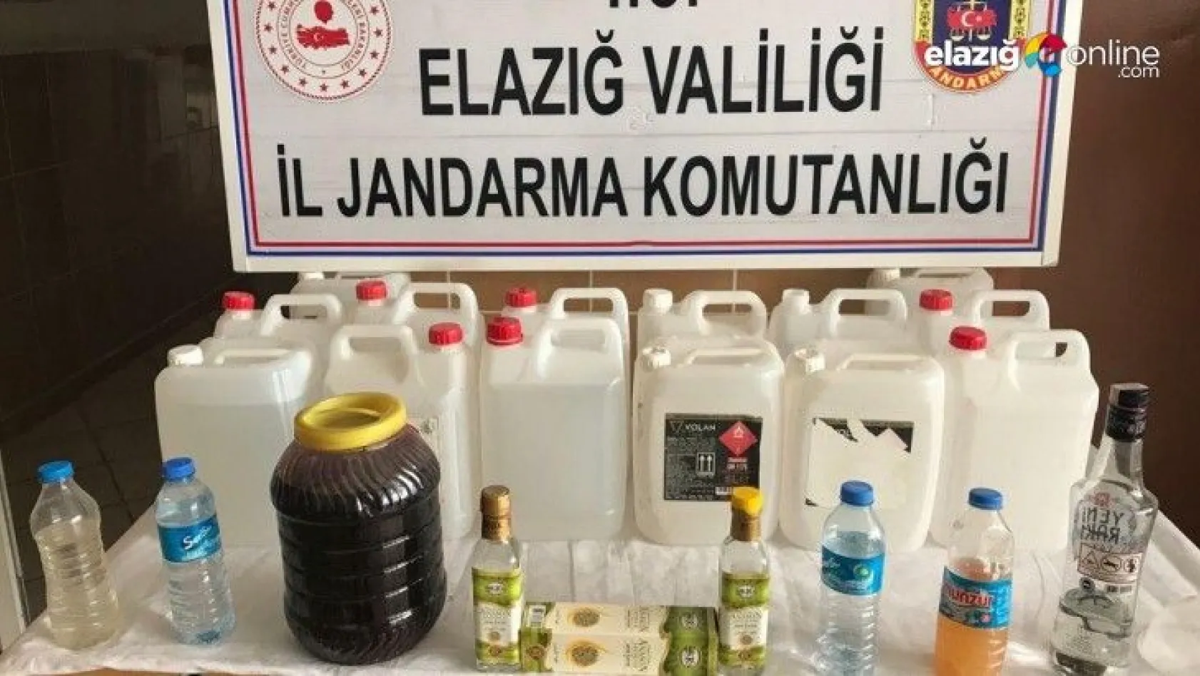 Elazığ'da sahte içki operasyonu: 2 gözaltı