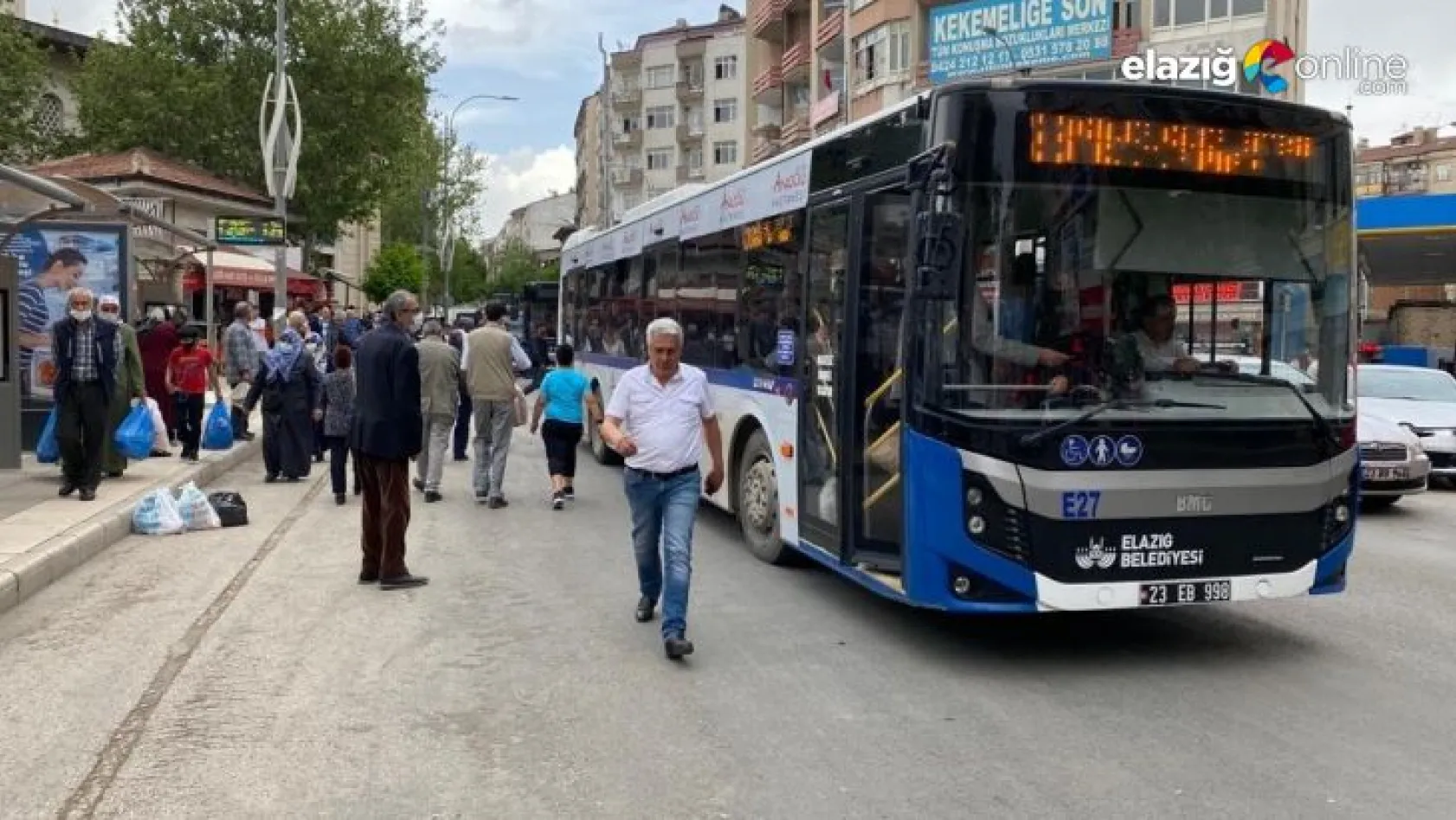 Bayram süresince Elazığ'da otobüsler ücretsiz